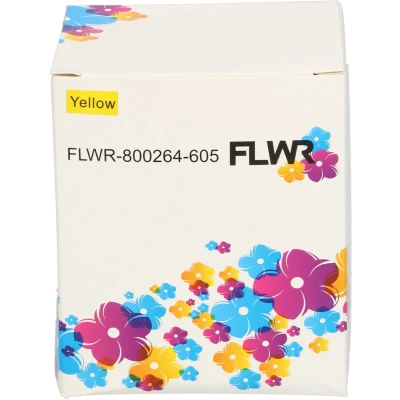 Afbeelding van FLWR Labels / Zebra verzendetiketten geel Geschikt voor