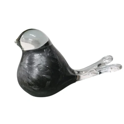 Afbeelding van Urn, Vogel Glas Zwart Frost 50ml