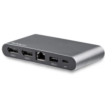 Afbeelding van StarTech.com Dual monitor USB C 5 in 1 multiport adapter 2 x 4K DisplayPort 100W PD 3.0