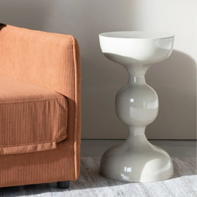 Afbeelding van Maison Bobby Bijzettafel Lars Beige