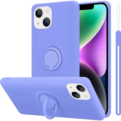 Afbeelding van Cadorabo Hoesje geschikt voor Apple iPhone 14 PLUS in LIQUID LICHT PAARS Beschermhoes van TPU silicone Case Cover met