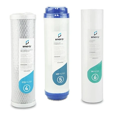 Afbeelding van smardy 3x waterfilter Vervangingsfilter set Nr. 4 5 6 voor waterfiltersysteem PRO 203