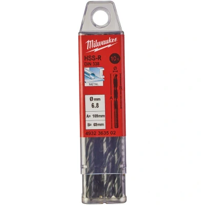 Afbeelding van Metaalboor Hss R 6,8 X 109 Mm (10 Stuks)