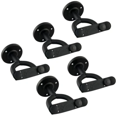 Afbeelding van TIGER Pack van 5 Gitaar Wandhangers Secure Wall Hooks