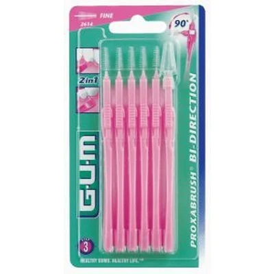 Afbeelding van GUM Bi Direction 1.2mm Roze Ragers 6 Stuks