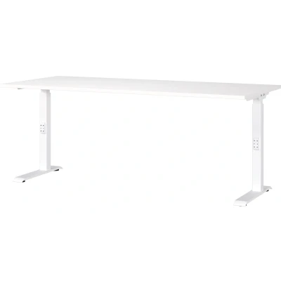 Afbeelding van Germania Mailand Wit Zit Sta Bureautafel 180 cm