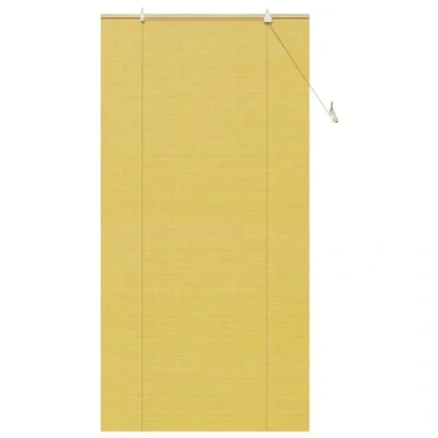 Afbeelding van vidaXL met gordijnen Geel 120 x 220 cm Bamboe