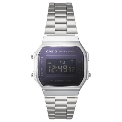 Afbeelding van Casio Collection A168WEM 1EF horloge Horloges Zilverkleur