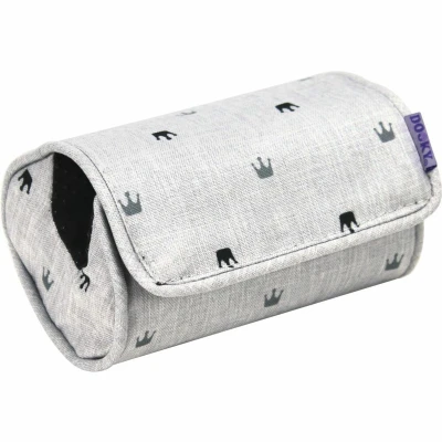 Afbeelding van Dooky Arm Kussen Light Grey Crowns