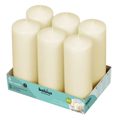 Afbeelding van Bolsius Stompkaars 6stuks