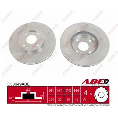 Afbeelding van ABE Remschijven C33049ABE