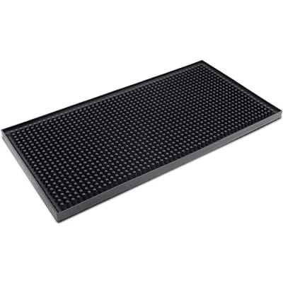 Afbeelding van KYONANO Tampermat, tampingsmat van robuust rubber, antislip koffiestampermat, koffiestampermat voor zeefdrager, tamperplank, 15 x 30 cm (zwart)