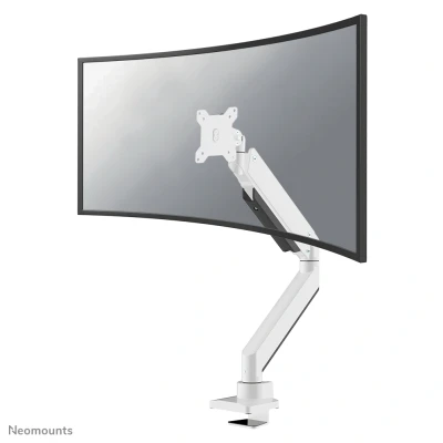 Afbeelding van NM D775WHITEPLUS is een gasgeveerde bureausteun voor curved monitors t/m 49 inch (124 cm) Wit