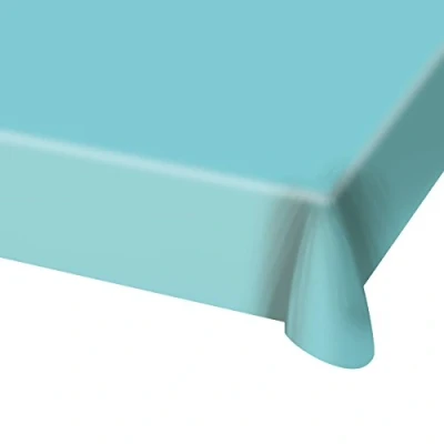 Afbeelding van Tafelkleed van plastic lichtblauw 130 x 180 cm Feesttafelkleden