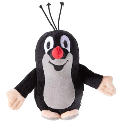 Afbeelding van KLEINER MAULWURF 633667 pluche dier, zwart/grijs
