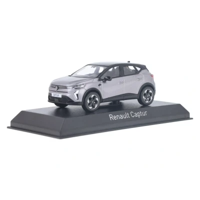Afbeelding van Renault Captur 2024 Oyster Grijs Zwart Model 1/43 Norev 517767