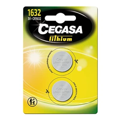 Afbeelding van Cegasa CR1632 Lithium knoopcellen, 2 stuks, kleur: groen