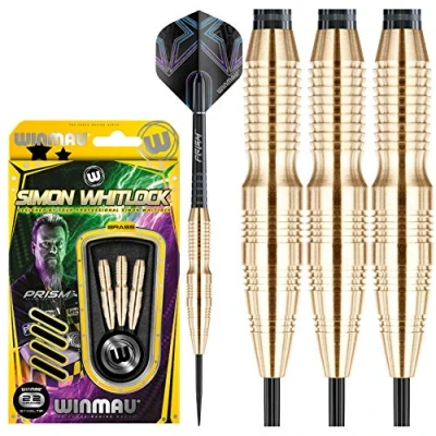 Afbeelding van WINMAU Simon Whitlock Brass: Steeltip Tungsten Dartpijlen Professioneel 24g