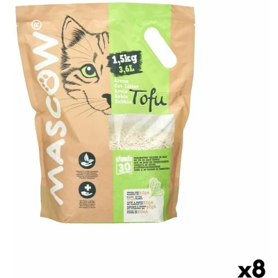 Afbeelding van Kattenbakvulling 1,5 Kg Soya Wit (8 Stuks)