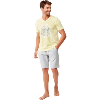Afbeelding van Nautica Pyjama, Heren, Maat: XXL, Yellow