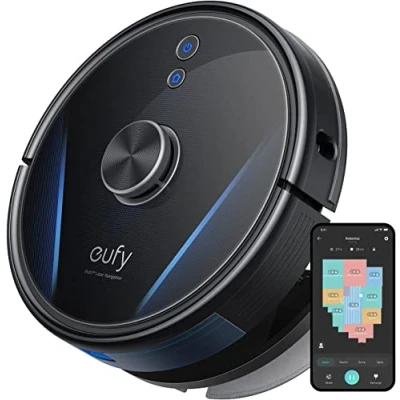 Afbeelding van Eufy RoboVac LR30 Hybrid EU robotstofzuiger Zakloos Zwart