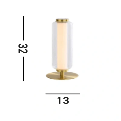 Afbeelding van Searchlight Moderne tafellamp Mod messing EU26251SB