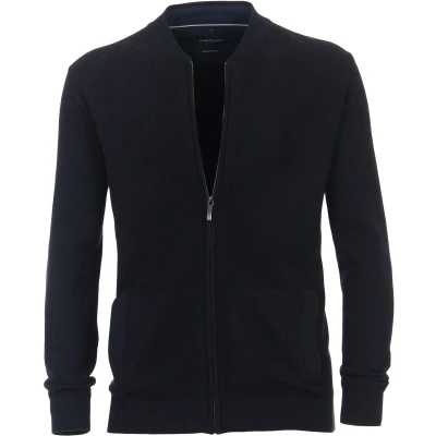 Afbeelding van Casa Moda Casual Regular Fit Vest Marine, Effen