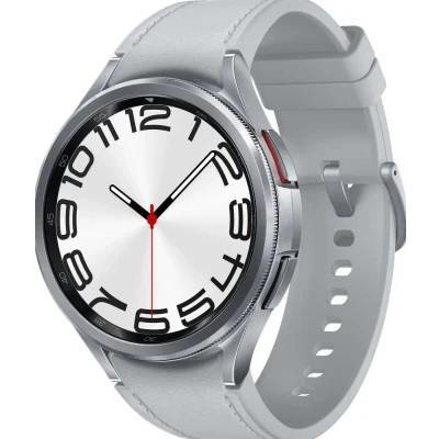 Afbeelding van Samsung Galaxy Watch6 Classic 3,81 cm (1.5&quot;) OLED 47 mm Digitaal 480 x Pixels Touchscreen Zilver Wifi GPS