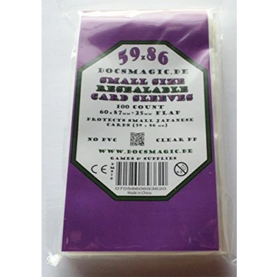 Afbeelding van Docsmagic.de 100 Resealable Card Sleeves Small Size 60 x 87