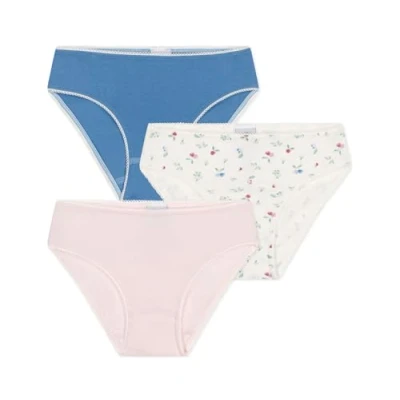 Afbeelding van Petit Bateau KIDS Culottes 3 PACK Slip voor kinderen, Maat: 104, Fleur/alaska/marshmallow/multicolor