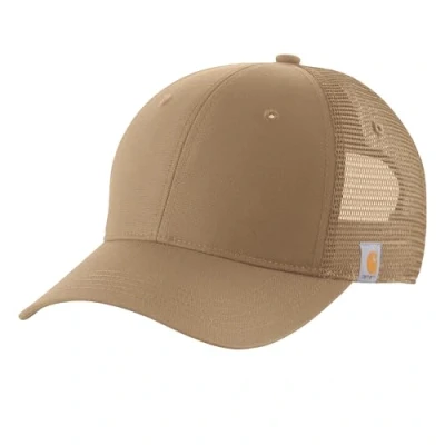 Afbeelding van Carhartt Uniseks canvas mesh back cap, khaki (dark khaki), One size