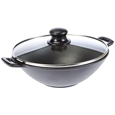 Afbeelding van Wok Set Kela Zwart 24 cm (Set van 5)