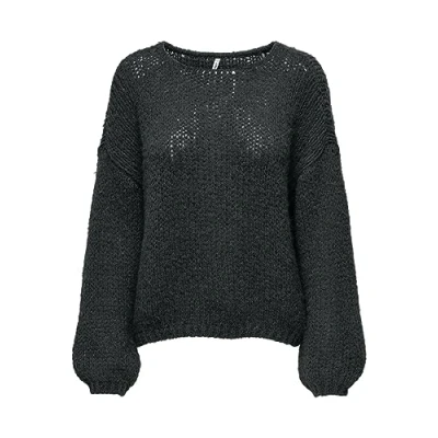 Afbeelding van Bestseller A/S Dames ONLNORDIC Life LS O Hals KNT NOOS trui, Dark Grey Melange, M, M