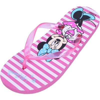 Afbeelding van Roze witte gestreepte teenslippers Minnie Mouse Disney 32 33 EU