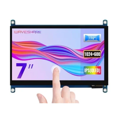 Afbeelding van Waveshare 7inch QLED Quantum Dot Display Capacitive Touch Screen 1024x600 G+G Toughened Glass Panel Support Raspberry Pi/Jetson Nano/PC/Game Console