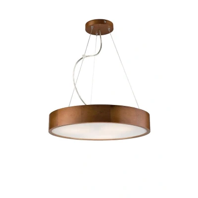 Afbeelding van Lamkur Hanglamp Kerio, Ø 47 cm, dennenhout rustiek