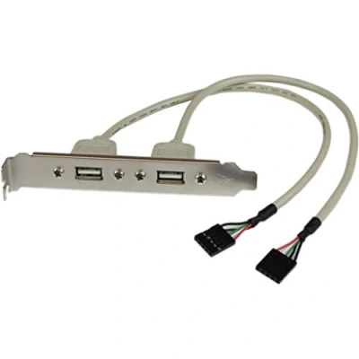 Afbeelding van StarTech.com 2 poort USB A Vrouwelijke Adapter Slotplaatje