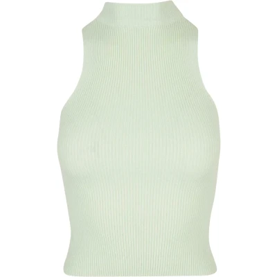 Afbeelding van Urban Classics Short Turtleneck Top, Dames, Maat: 3XL, Lightmint