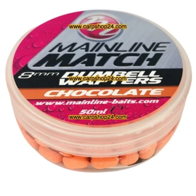 Afbeelding van Mainline Match Dumbell Wafters 8mm (50ml) Smaak : Chocolate