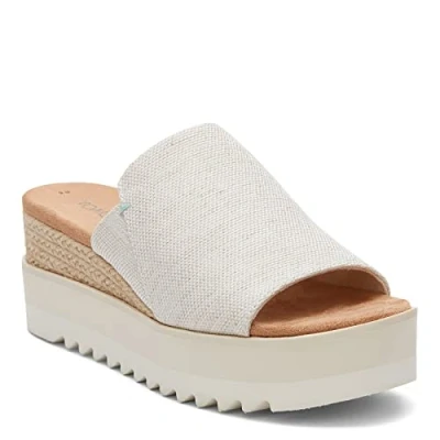 Afbeelding van TOMS Diana MULE Muiltjes met hak, Dames, Maat: 40, Natural Textiel