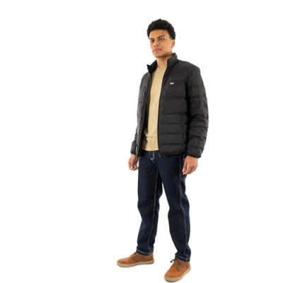 Afbeelding van Tommy Jeans Packable Jacket Gewatteerde jas, Heren, Maat: Small, Black