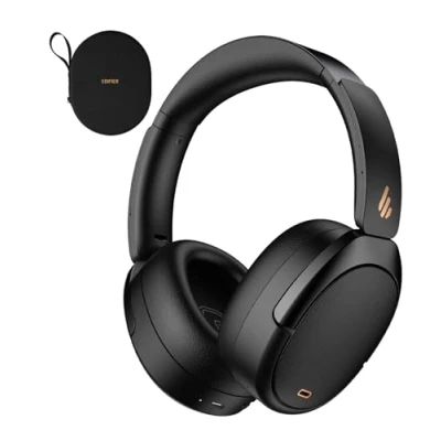 Afbeelding van Edifier WH950NB Hybrid Active Noise Cancelling hoofdtelefoon LDAC Codec met Hi Res Audio en aangepaste EQ via App na 55 uur speeltijd opvouwbare draadloze over ear Bluetooth hoofdtelefoon, Zwart