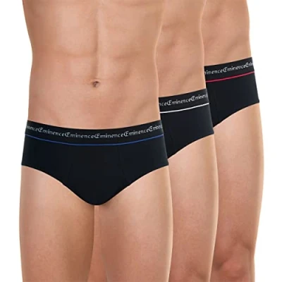Afbeelding van EMINENCE Set van 3 zakelijke slips, Zwart, L