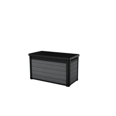 Afbeelding van Keter Cortina Tuinbox 100 g, houtlook, kleur grijs, inhoud 380 l, 122,9 x 62,1 70,6 H cm