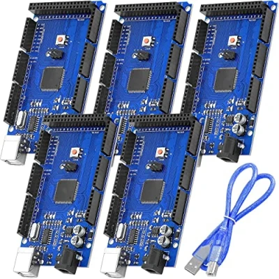 Afbeelding van AZDelivery 5 x AZ Mega 2560 R3 Bestuur met ATmega2560 USB kabel