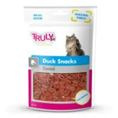 Afbeelding van 20x Truly Cat Snacks Mondverzorging met Eend 50 gr