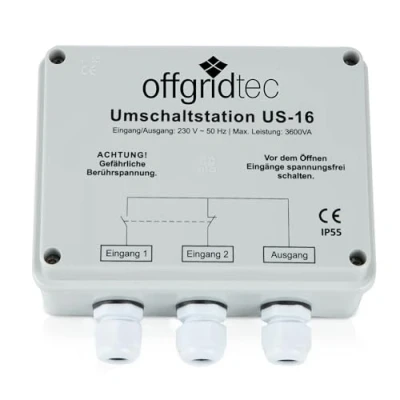 Afbeelding van Offgridtec 010711 Omschakelstation voor netprioriteitschakeling USV werking US 16 230V 16A 3600W