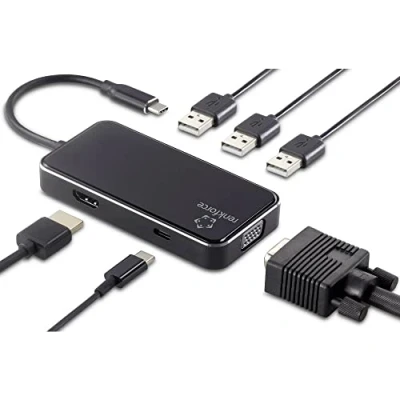 Afbeelding van Renkforce RF HUB 230 USB C laptopdockingstation Geschikt voor merk: Universeel Power Delivery