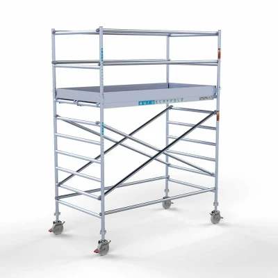 Afbeelding van Professionele rolsteiger 135x250x4.20m werkhoogte carbondeck lichtgewicht