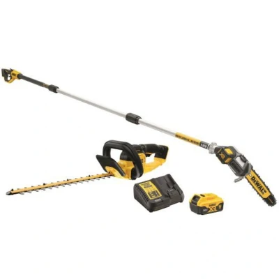Afbeelding van DeWalt 18V XR Telescopische set Heggenschaar en Kettingzaag 1x 5.0Ah lader DCMPSH56KIT QW